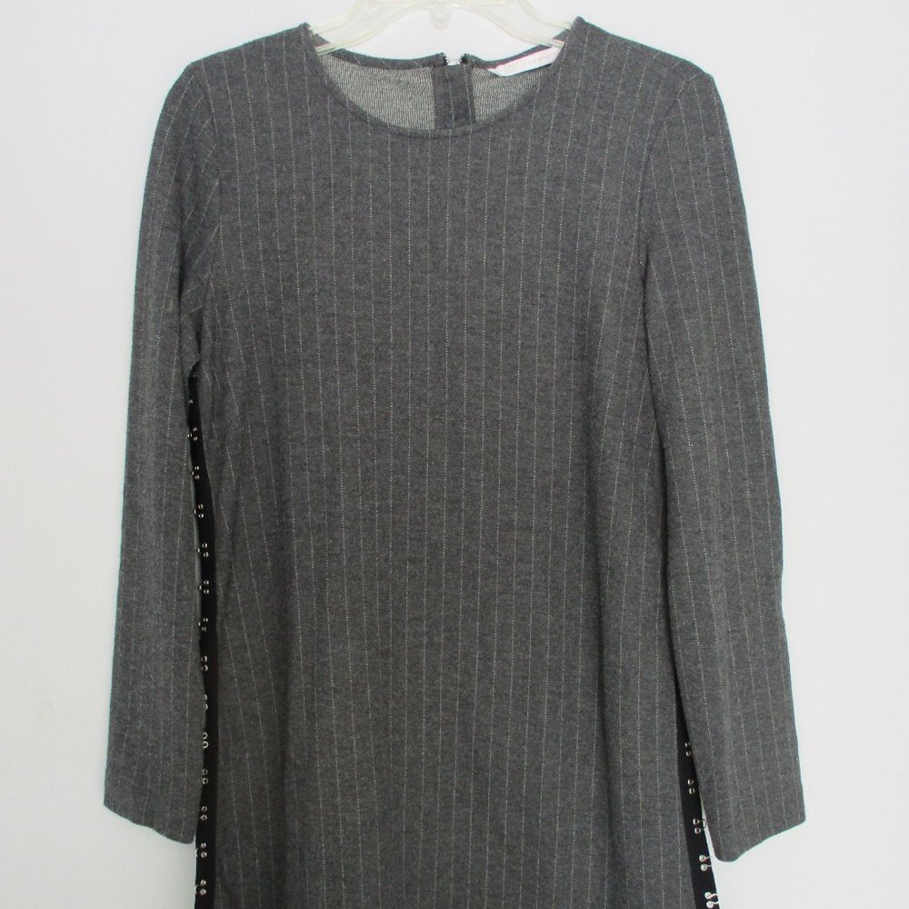 Zara Long Length Gray Sweater Open Sides Medium